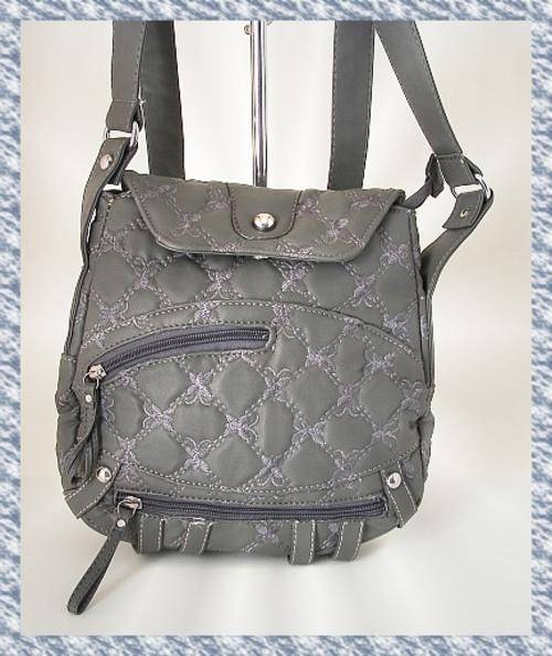 *R1* - TRENDY CROSS BODY HANDBAG - GREY