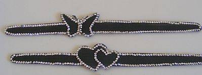 SET OF 2 BLING VELCRO ALICE BANDS