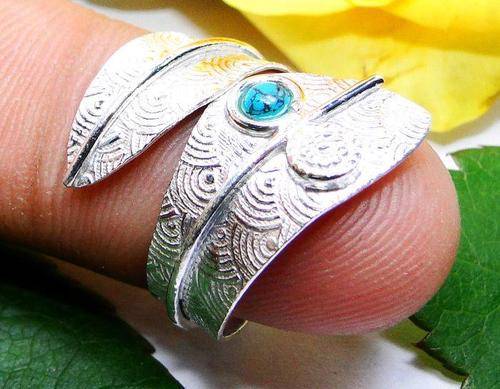 TURQUOISE 925 STERLING SILVER OVERLAY RING