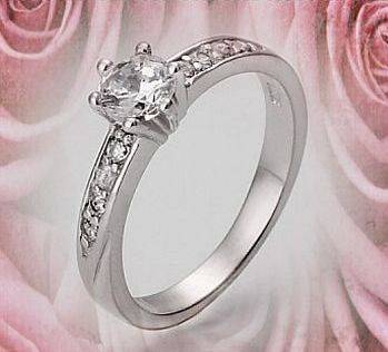 0.50CT Cr. Diamond Engagement Ring - SIZE : 9.5