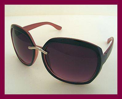 LARGE BLACK AND PURPLE SUNGLASSES