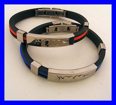 SET OF 2 SILICONE BANGLES
