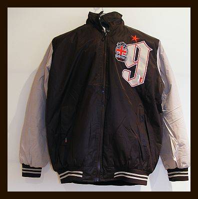 SIZE: LARGE - PADDED COLLEGE STYLE JACKET FROM AKADEMIKS