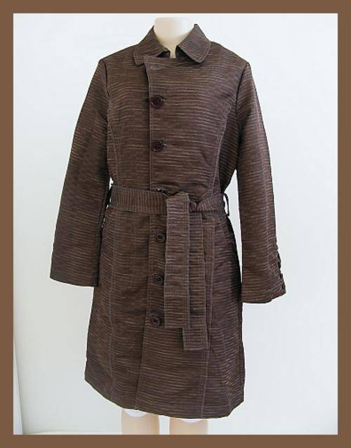 SIZE: 36 - STUNNING BROWN DETAILED TRENCH COAT
