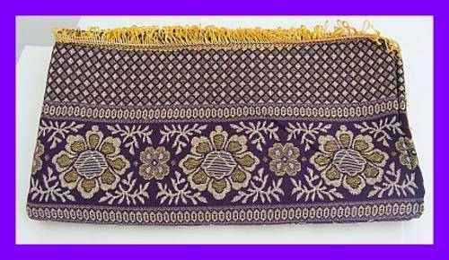 PURPLE THROW / BED COVER / TABLECLOTH