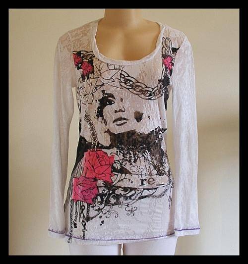 SIZE: 12 - WHITE LONG T-SHIRT