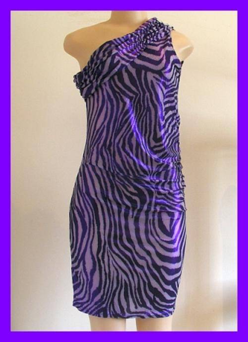 SIZE: X-LARGE - PURPLE SHIMMER OFF THE SHOULDER DRESS
