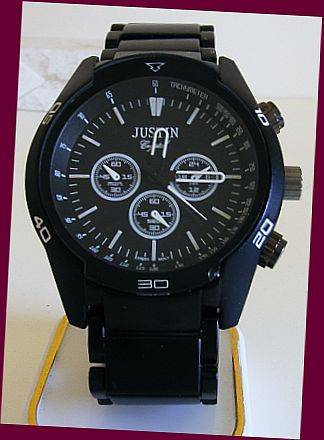 BLACK METAL JUSTIN WATCH