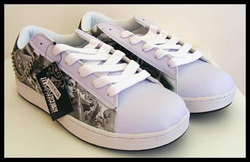 SIZE: 10 - WHITE DETAILED BLAKE SNEAKERS