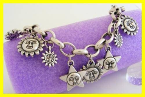 *R1* - TIBETAN SILVER SUN CHARM BRACELET