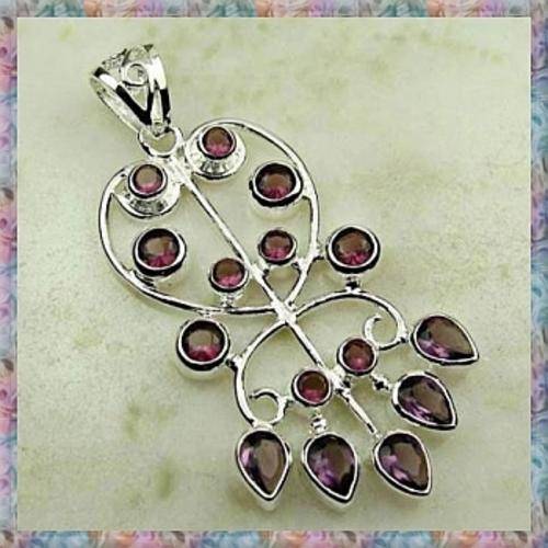 *R1* - STUNNING AMETHYST 925 SILVER PENDANT