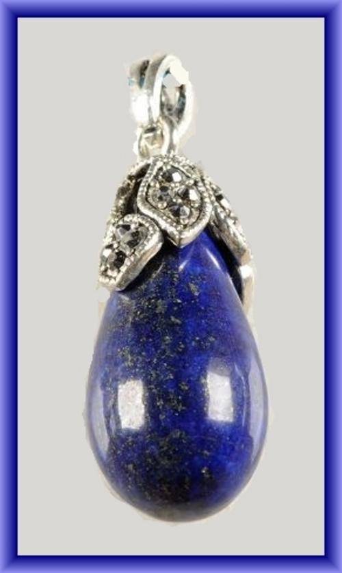 *R1* - LARGE TEARDROP NATURAL LAPIS LAZULI PENDANT