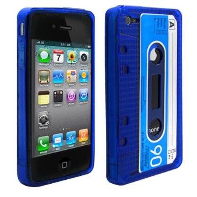 ** RETRO iPHONE 4 SILICONE TAPE / CASETTE COVER **