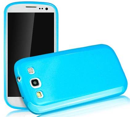** SAMSUNG GALAXY S3 GEL CASE / COVER - SKY BLUE **