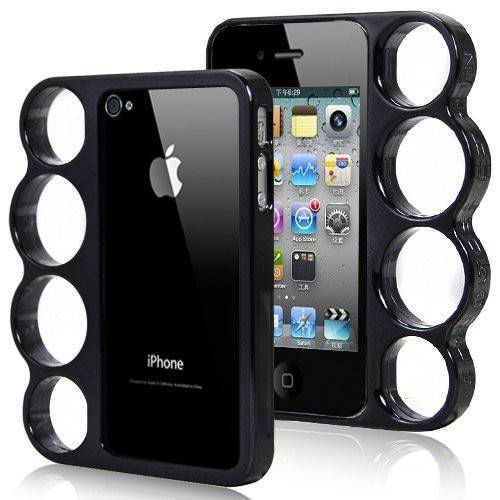 ** iPhone 5 KNUCKLE CASE - Knuckle duster / Knuckle buster - BLACK **