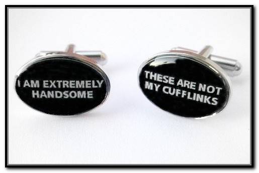 **   I'M HANSOME CUFFLINKS / CUFF LINKS  **