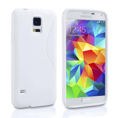 ** SAMSUNG GALAXY S5 S-LINE TPU CASE / COVER - WHITE **
