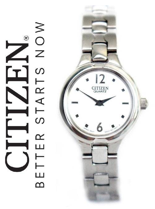 CITIZEN STAINLESS STEEL LADIES BRACELET WATCH   **VALUE: R2300.00**