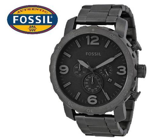 FOSSIL NATE CHRONOGRAPH ION PLATED CHRONOGRAPH WATCH (JR1401) **VALUE: R4150.00**