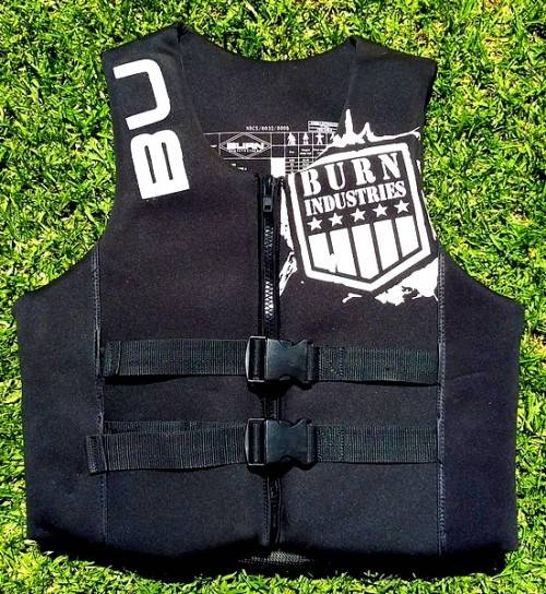 ** R1 CLEARANCE SALE ** BURN INDUSTRIES LIFE VEST / JACKET, SIZE LARGE- VIRTUALLY NEW, USED TWICE
