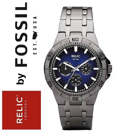 RELIC BY FOSSIL GUN METAL ION PLATED MENS WATCH - 42mm (ZR15533