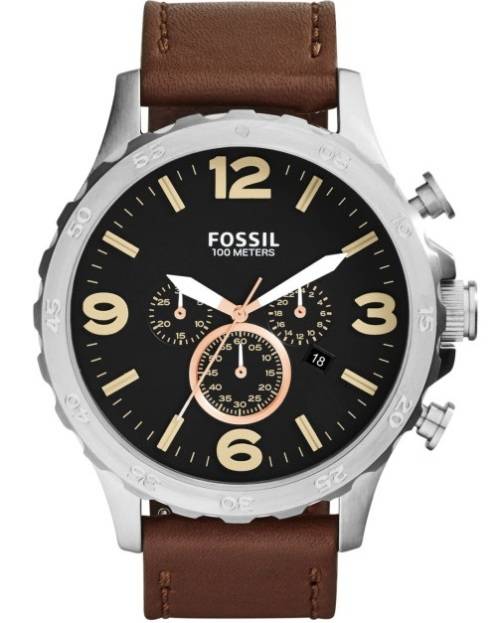 FOSSIL NATE CHRONOGRAPH 100m WATCH  (JR1475)  **VALUE: R4150.00**