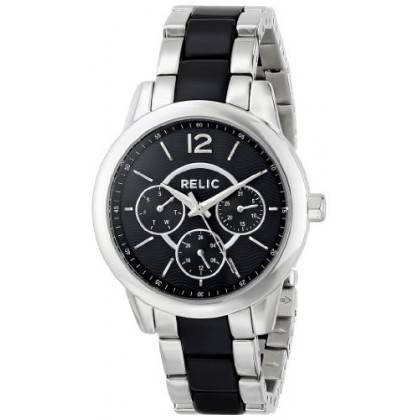 RELIC BY FOSSIL LADIES STAINLESS STEEL DAY AND DATE WATCH (ZR15711)  **VALUE: R2800.00**