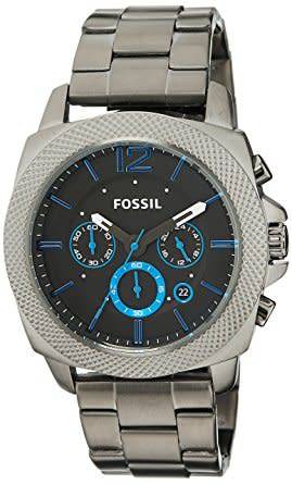 FOSSIL PRIVATEER STAINLESS STEEL GUNMETAL MENS WATCH  (BQ1727)  **VALUE: R4500.00**