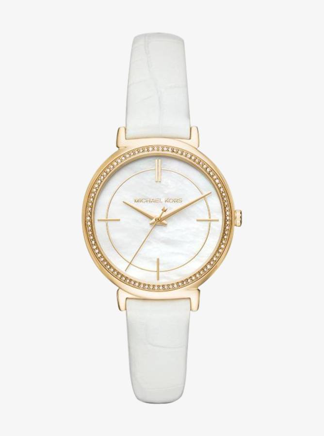 BLACK FRIDAY MADNESS!  MICHAEL KORS CINTHIA MK2662 MOTHER OF PEARL DIAL WATCH