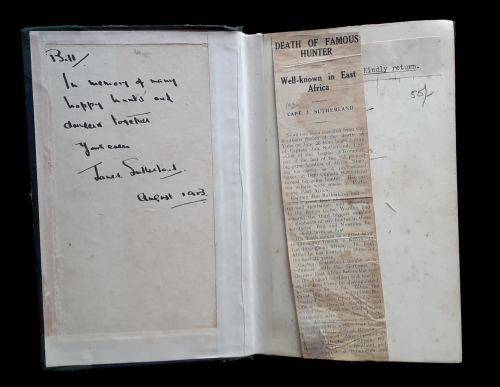 Adventures of an Elephant Hunter AFRICANA COLLECTABLE. SIGNED 1st Ed 1912 Capt James Sutherland.