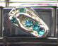 Italian Charms 9mm - Fits Nomination - ZIRCON - SANDAL (FLIP FLOP) TEAL - DECEMBER TANZANITE/TURQU