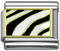 Italian Charms - Fits All 9mm Modular Bracelets - Enamel -  ZEBRA PRINT (Z)