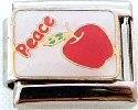 Italian Charms - Fits All 9mm Modular Bracelets - Enamel -  FRUITS OF THE SPIRIT - PEACE (Z)