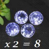 THE VAULT Proudly Offers 8 Pcs 100% Natural TANZANITE - Blue Violet - 0.85tcw - 1 Bid takes ALL