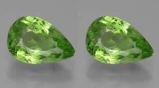 THE VAULT 2pcs Stunning 100% Natural AAA APPLE GREEN PERIDOT - 0.87tcw - Good Fire, Not Greasy