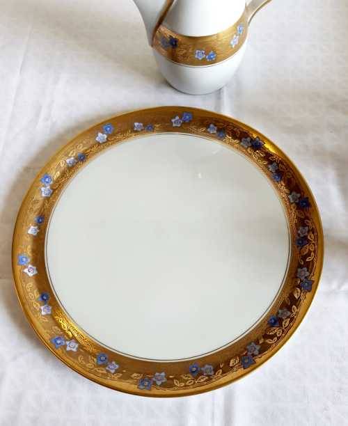 Vintage Turkish Style Tea Set from Limoges France - Coquet Pattern - Double Gilt - Marked - VGC