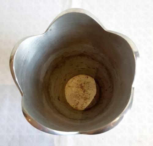 Functional Art : Inspired by the Style of Carrol Boyes - Scalloped Aluminium Vase