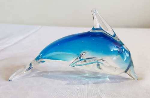Stunning Hand Blown Murano Glass Dolphin (2) - VGC - All Appendages Fully Intact as Pics