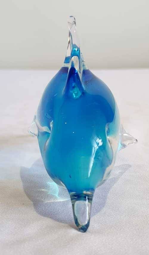 Stunning Hand Blown Murano Glass Dolphin (2) - VGC - All Appendages Fully Intact as Pics
