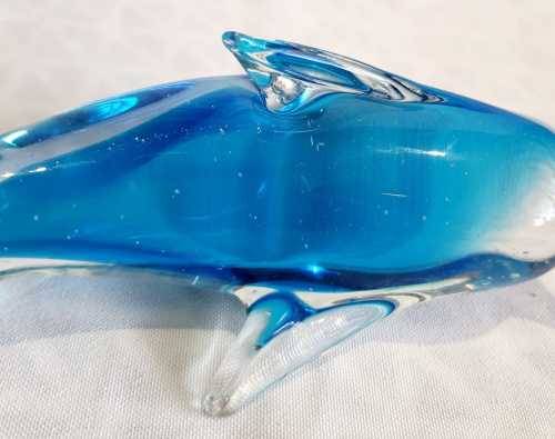 Stunning Hand Blown Murano Glass Dolphin (2) - VGC - All Appendages Fully Intact as Pics
