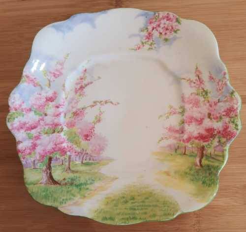 Royal Albert Blossom Time Large 25cm Cake Plate - c.40`s - Discontinued