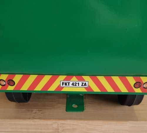 Detailed Hand Made Toy Wagon with Front and Rear Hitches by Africar for Keeps - Marked