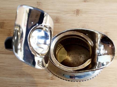 Stunning Antique Silver Plated Water Jug with Bakelite Handle and Top - Needs a Clean - Marked