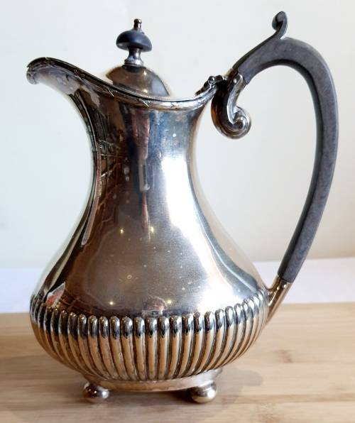 Stunning Antique Silver Plated Water Jug with Bakelite Handle and Top - Needs a Clean - Marked