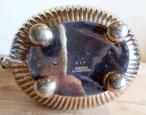 Stunning Antique Silver Plated Water Jug with Bakelite Handle and Top - Needs a Clean - Marked