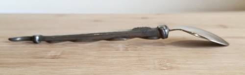 Functional Art - Early Carrol Boyes Pewter and Stainless Steel Teaspoon - Marked