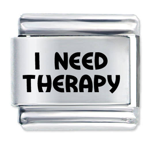 Italian Charms & Bracelets - Laser - I NEED THERAPY