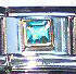 Italian Charms - Fits Nomination - Crystal - Birthstone - MARCH AQUAMARINE