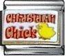 Italian Charms - Fits Nomination - Enamel - CHRISTIAN CHICK