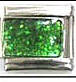 Italian Charms - Fits Nomination - Birthstone - MAY EMERALD RECTANGLE